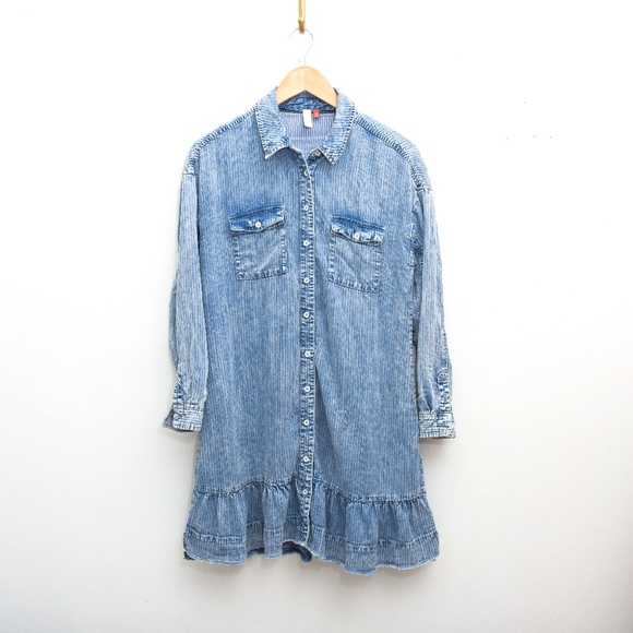 Chambray Shirt Dress Anthropologie Chambray Dress Cloth Stone Lila